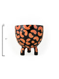 Pink Cheetah Footed Planter