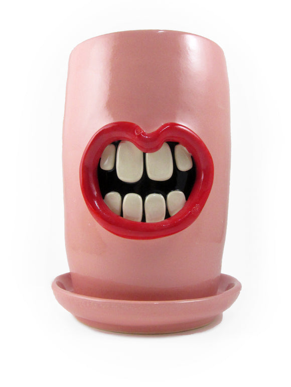 Pink mouth planter
