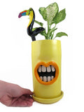 Yellow mouth planter